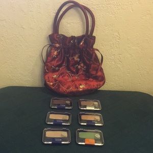 Cover girl Eyeshadow/enhancers 6-pack W/beauty bag